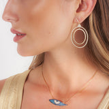 Nile Necklace - Gold Blue