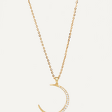 Night Moon Necklace - Gold