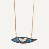 Nile Necklace - Gold Blue