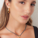 Ollie Necklace - Ice Blue