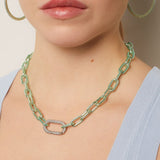 Paris Necklace - Silver - Lavender Mist