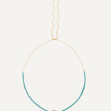 Emma Necklace - Gold Aqua