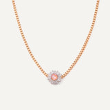 Emma Necklace - Silver Mango Cream