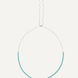 Emma Necklace - Silver Aqua
