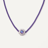 Emma Necklace - Silver Ultra Violet