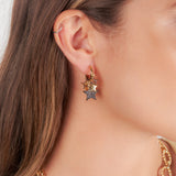 Star Gypsy Earrings - Silver