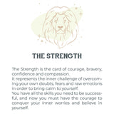 Tarot Necklace - Gold Strength