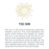 Tarot Necklace - Gold Sun