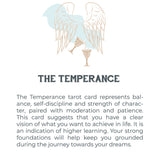 Tarot Necklace - Gold Temperance