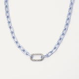 Paris Necklace - Silver - Ice Blue