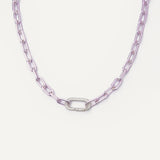 Paris Necklace - Silver - Lavender Mist