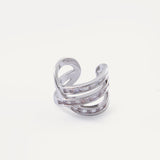 Jewel Ear Cuff - Silver