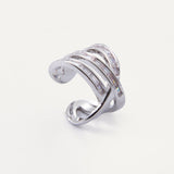 Jewel Ear Cuff - Silver