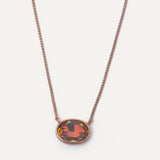 Kylie Necklace - Oval Large - Coco Blush