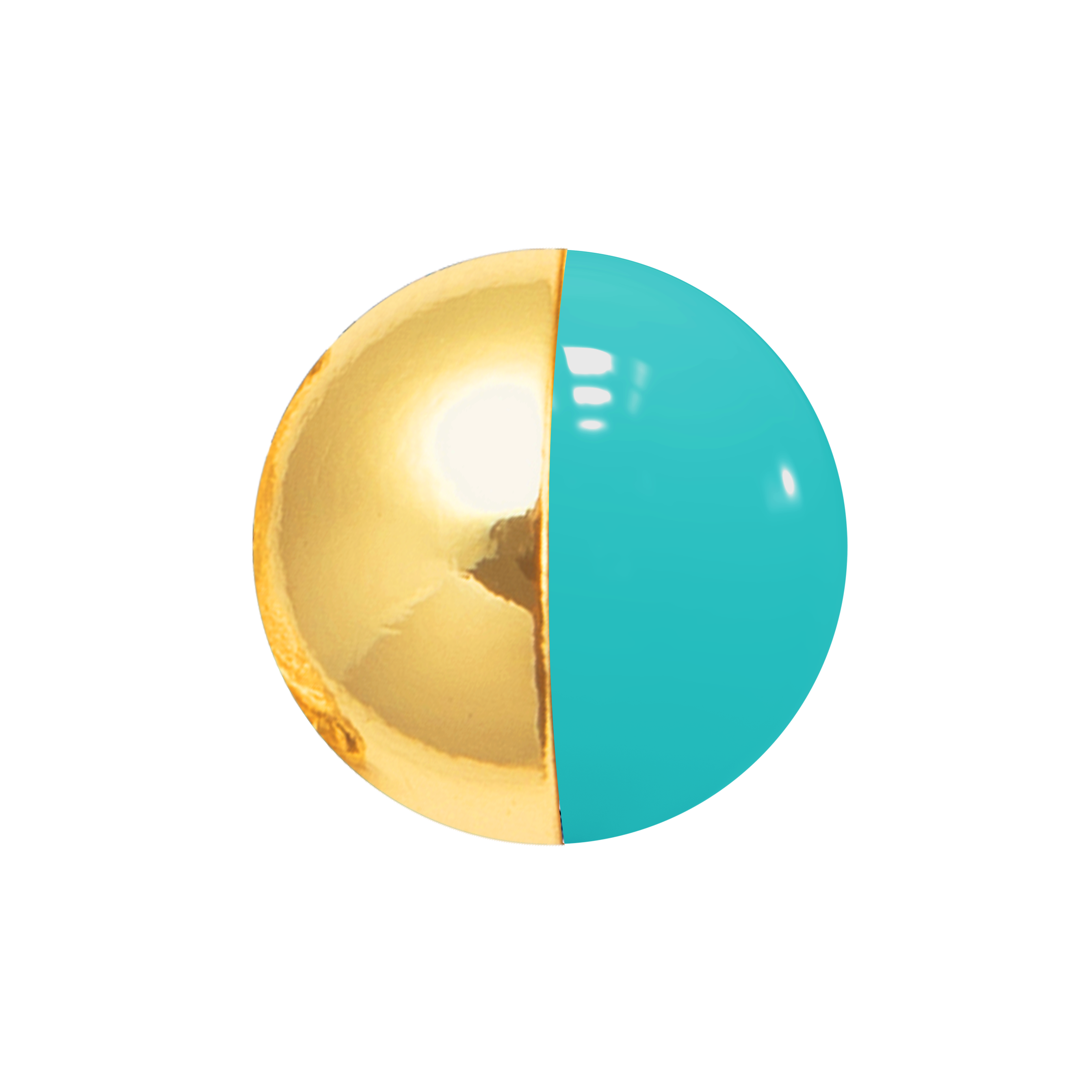 Emma Necklace - Gold Aqua