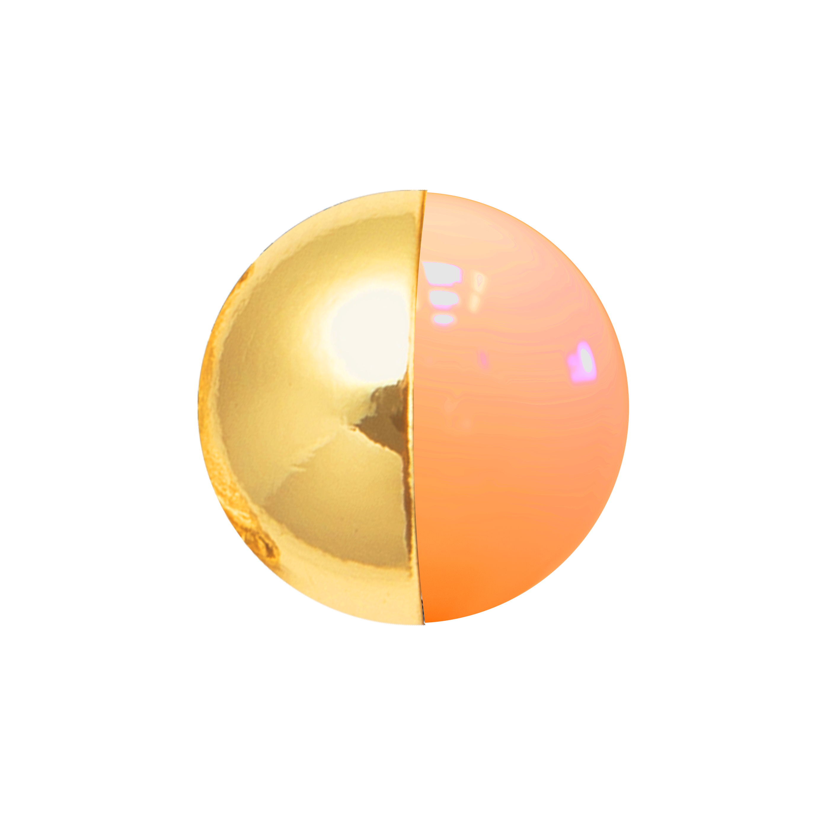 Emma Necklace - Gold Mango Cream