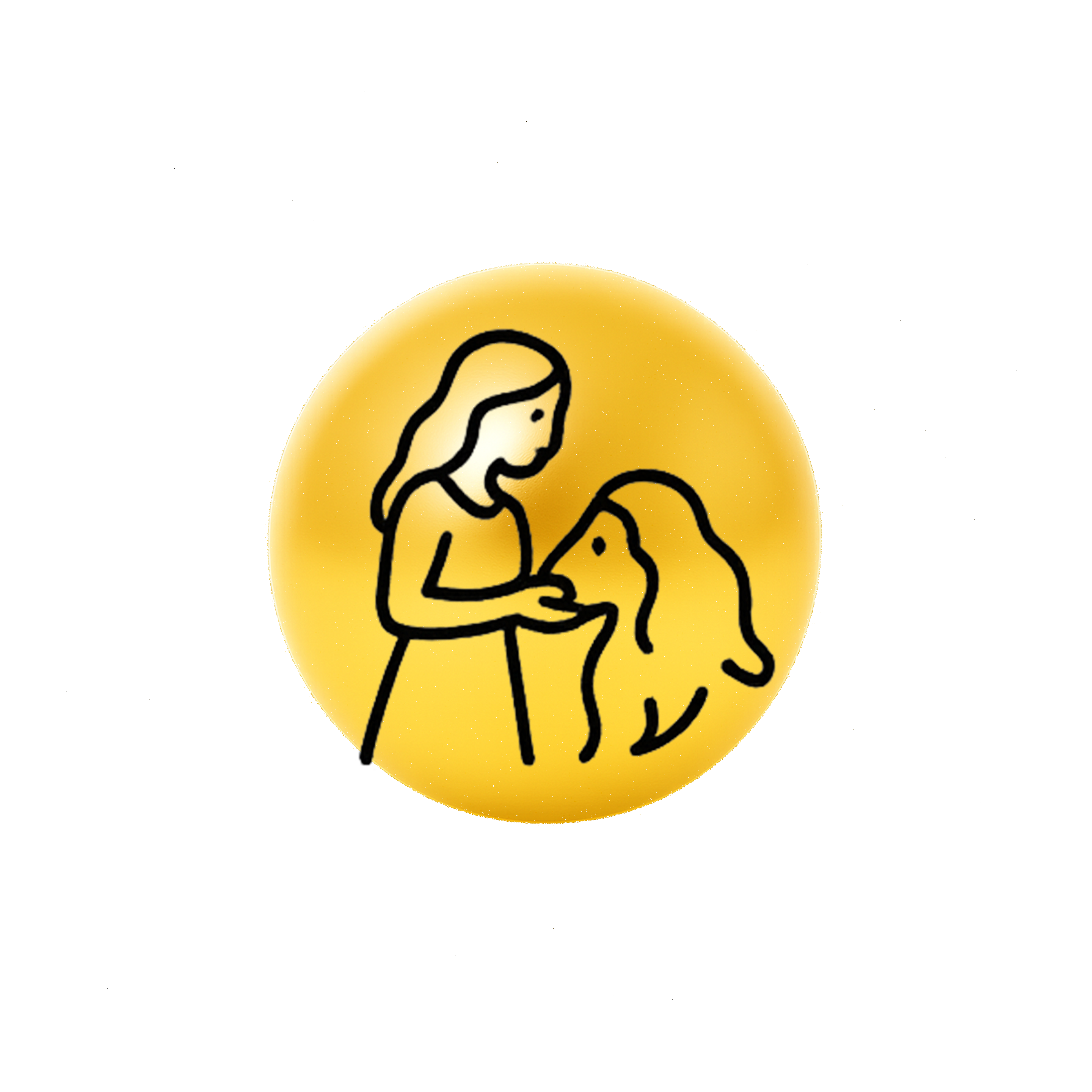 Tarot Necklace - Gold Strength