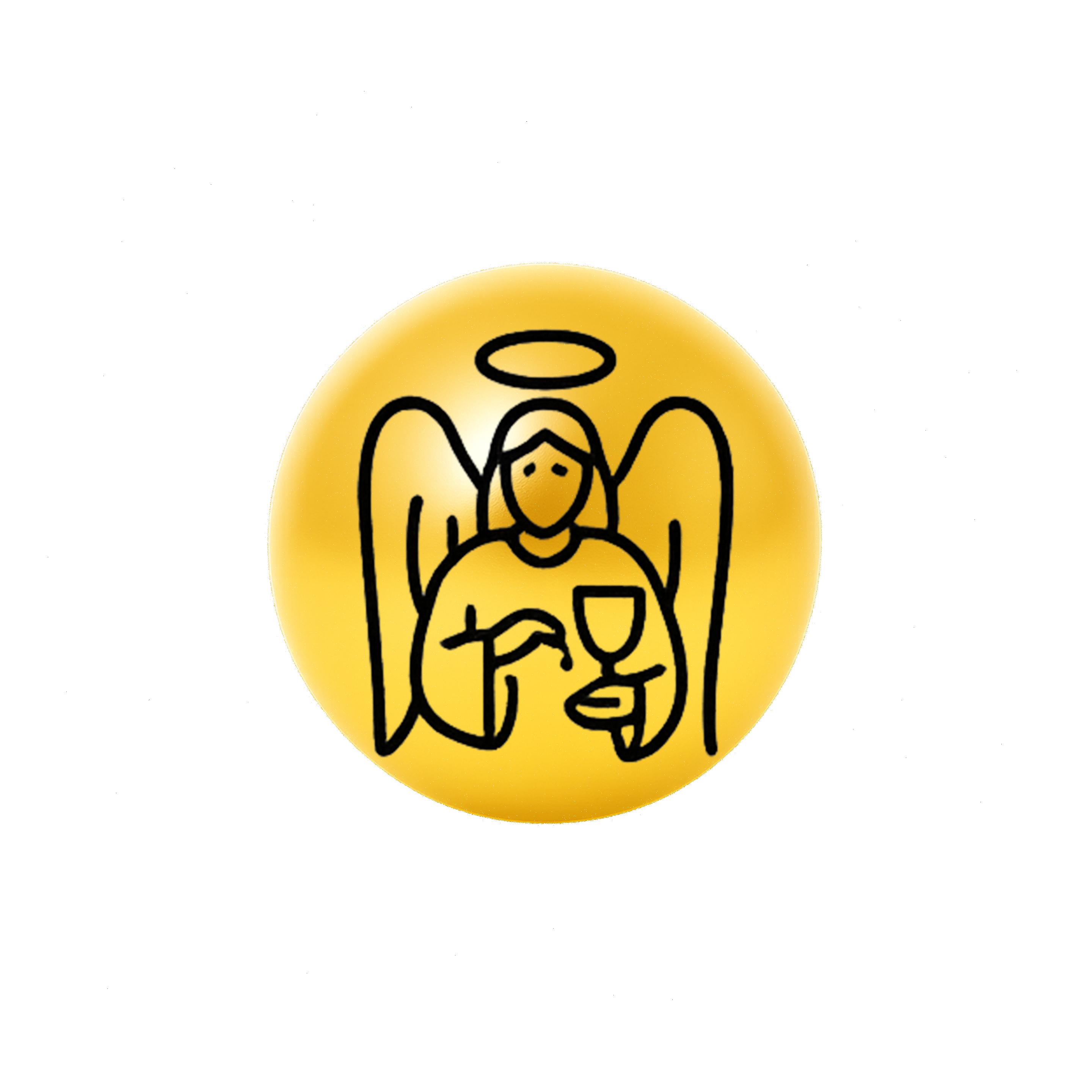 Tarot Necklace - Gold Temperance