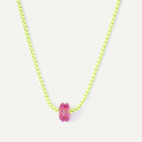 Lolli Necklace - Neon Yellow - Orchid