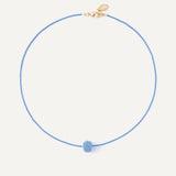 Cherry Necklace - Denim Blue