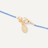 Cherry Necklace - Denim Blue