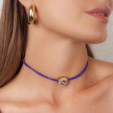 Emma Necklace - Silver Mango Cream