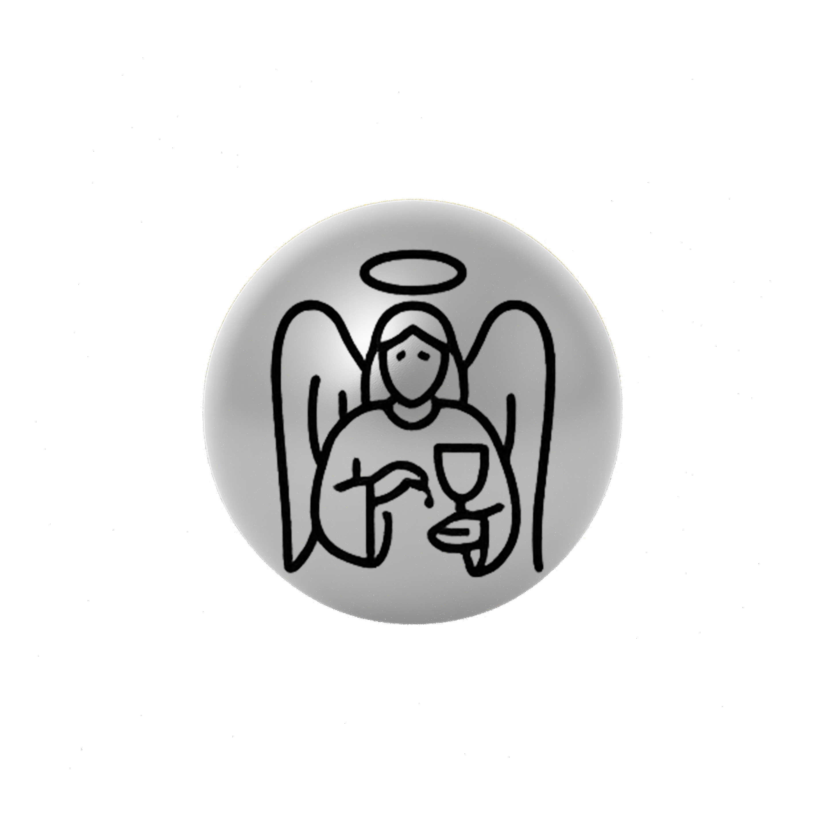 Tarot Necklace - Silver Temperance