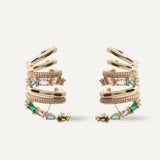 Quinn Earrings - Gold Pastel