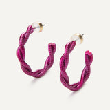 Skylar Earrings - Cranberry